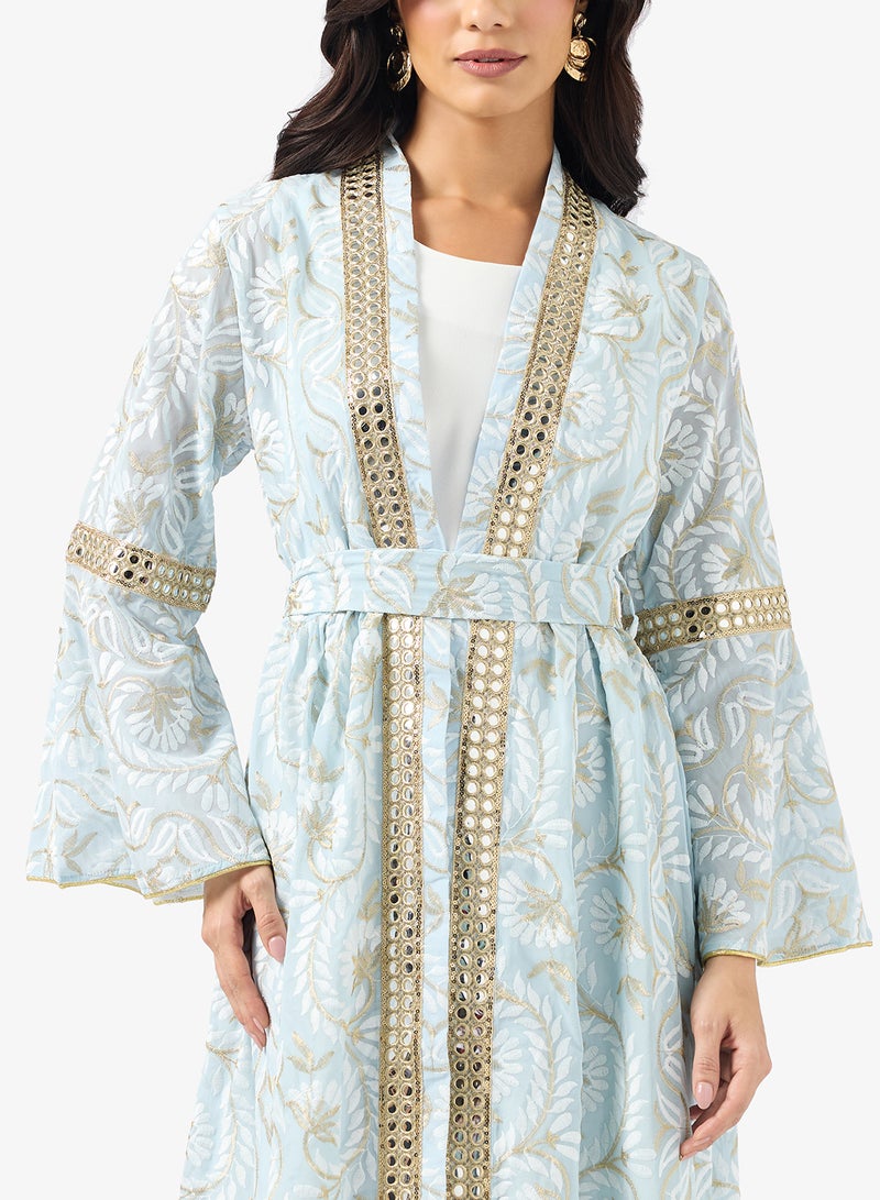 خزانة عباية مطبوعة مع بطانة داخلية - Image 3