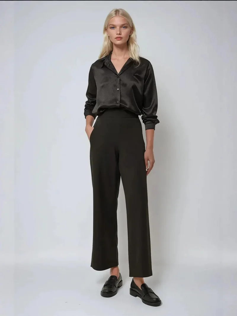 HICCUP High Waist Wide Leg Pants