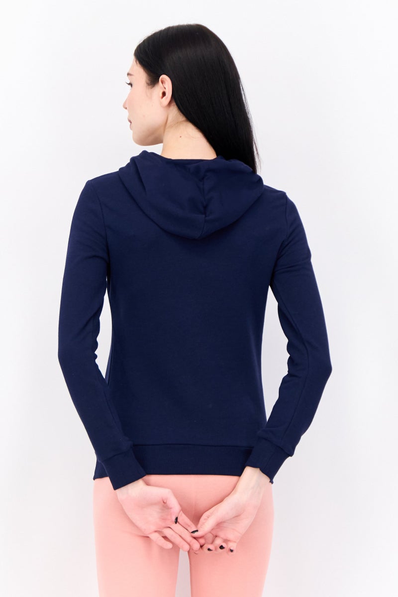 PUMA Women Sportswear Fit Long Sleeves Outdoor Sweatshirt, Navy - Image 3