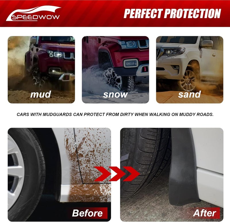 SPEEDWOW Mud Flaps for 2006-2012 Toyota RAV4 - Image 2