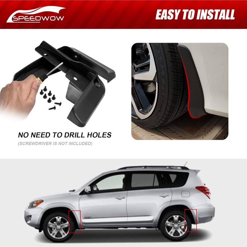 SPEEDWOW Mud Flaps for 2006-2012 Toyota RAV4 - Image 3
