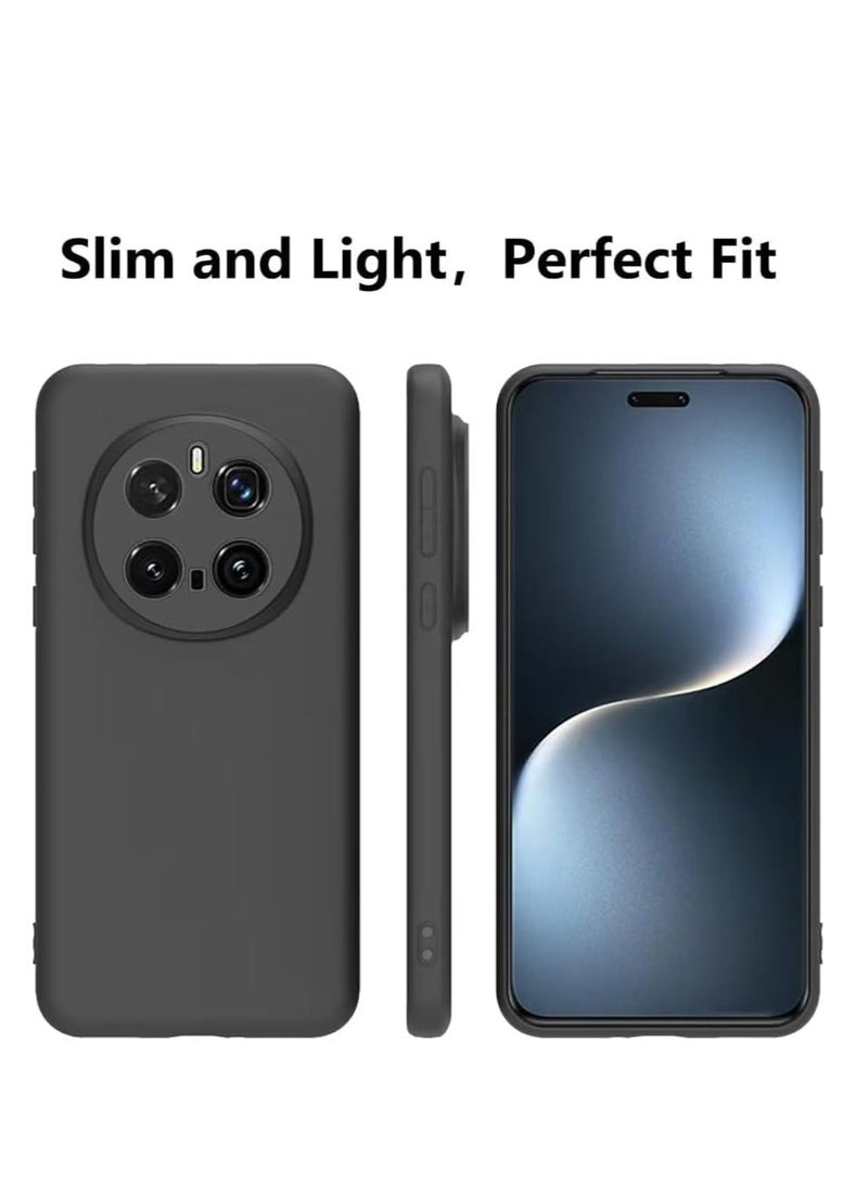 غطاء حماية لهاتف Honor Magic 7 Pro مصنوع من السيليكون السائل المضاد لبصمات الأصابع مع غطاء حماية للكاميرا لهاتف Honor Magic 7 Pro 5G مقاس 6.8 بوصة - Image 5