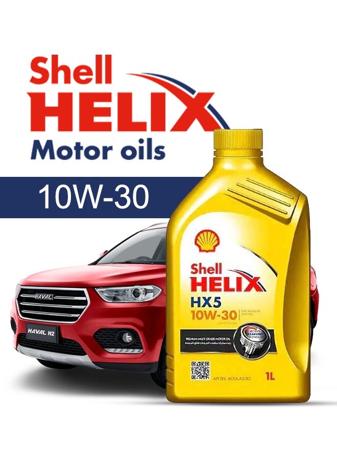 Shell Engine Oil – For HAVAL H  2024 - 2015, 5 Liter,  10w30 Shell - With Engine Oil Filter - 2015 2016 2017 2018 2019 2020 2021 2022 2023 2024