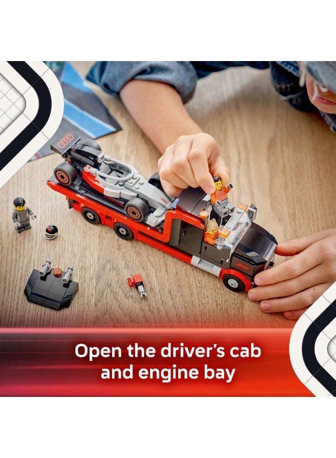 LEGO City F1 Display Truck with Audi F1 Race Car Toy 60493 (Age 7+, 508 Pieces) - Image 5