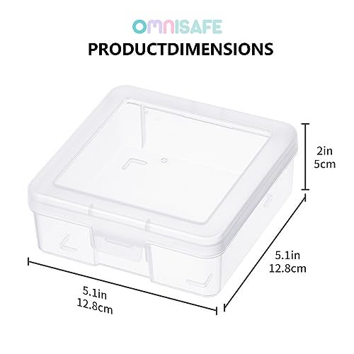 OMNISAFE 18 Pack Small Plastic Hobby Art Craft Organizer Clear Plastic Storage Containers with Latching Lid for Pencil Box Lego Crayon - Image 3