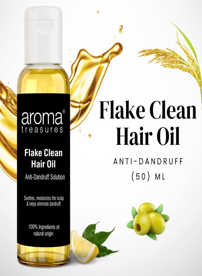Aroma treasures Flake clean anti dandruff hair oil 50ml - 100% Natural (Pack of 2) - Image 2