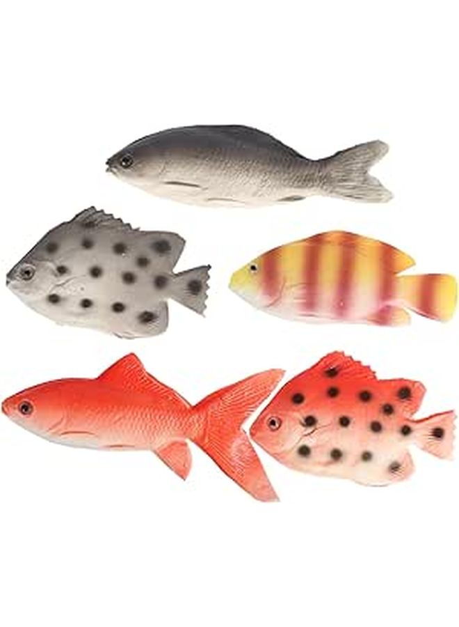 Realistic 5Pcs Simulation Fish Models Ocean Animal Figures for Interactive Play - Image 1