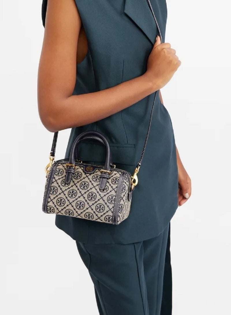 Burch TORY BURCH T Monogram Mini Barrel Bag - Image 4