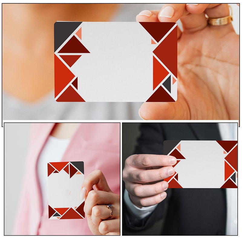 200pcs Metal Business Cards Sublimation Blank Aluminum Alloy Card Thick Engraving Plate For Diy Office Customer Printing - Image 5