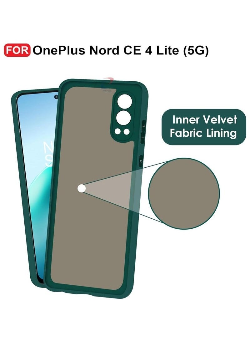 TIGER OnePlus Nord CE4 Lite Case | Soft Silicone Shockproof Protective Cover | Anti-Fingerprint & Anti-Scratch Full-Body Protection | Slim & Durable Phone Case for OnePlus Nord CE 4 Lite (2024)  Green - Image 2