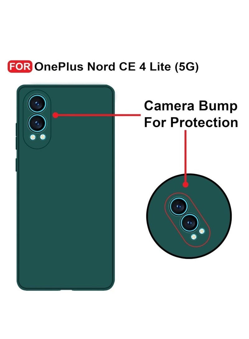 TIGER OnePlus Nord CE4 Lite Case | Soft Silicone Shockproof Protective Cover | Anti-Fingerprint & Anti-Scratch Full-Body Protection | Slim & Durable Phone Case for OnePlus Nord CE 4 Lite (2024)  Green - Image 3