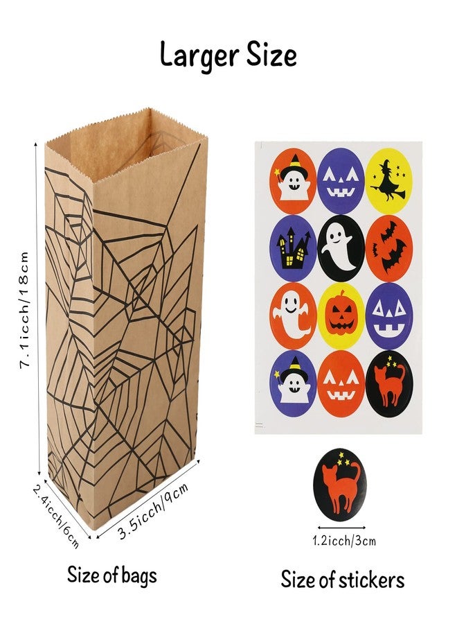 Rulyyo Halloween Trick or Treat Goody Gags Gift Bags, 8 Design, 40 PCS Halloween Treat Bags Party Favor Candy Bags - Image 2