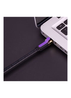 نيبمينينت كابل تمديد إيثرنت LAN RJ45 من الفئة 7 أسود  - Image 2