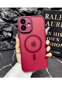 iPhone 16   Burgundy Case, Camera Control Compatible with MagSafe, Camera Protection, Shockproof Thin Cover, Resists Yellowing and Scratches, Magnetic Phone Case for iPhone 16 burgundy case