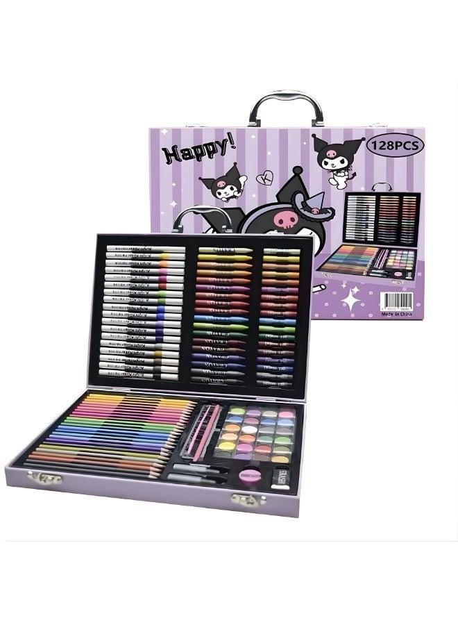Twisoo Premium Deluxe Art Set with Aluminum Case – Portable 128-Piece Drawing & Painting Kit for Kids, Students & Artists – Professional Art Supplies & Travel-Friendly Creative Gift Set - Image 1