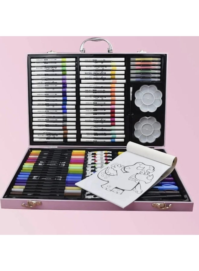 Twisoo Premium Deluxe Art Set with Aluminum Case – Portable 128-Piece Drawing & Painting Kit for Kids, Students & Artists – Professional Art Supplies & Travel-Friendly Creative Gift Set - Image 2