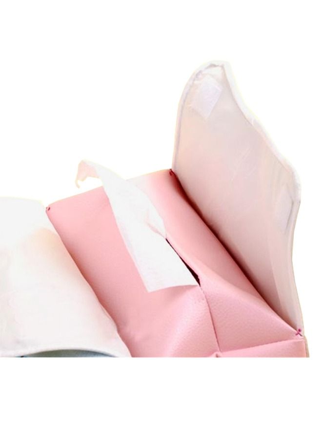 Hello Kitty Shaped Tissue Box Cover, Hello Kitty PU Leather Tissue Box, Car Tissue Box (White Pink) - Image 5