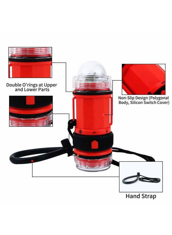 Trafield Powerful Dive Light, Waterproof Flashlights Scuba Diving Flashlight, High Lumens Underwater Lights Led Flashlights. Brightest Submarine Flashlight for Diving and Outdoor Activities.(Orange) - Image 4