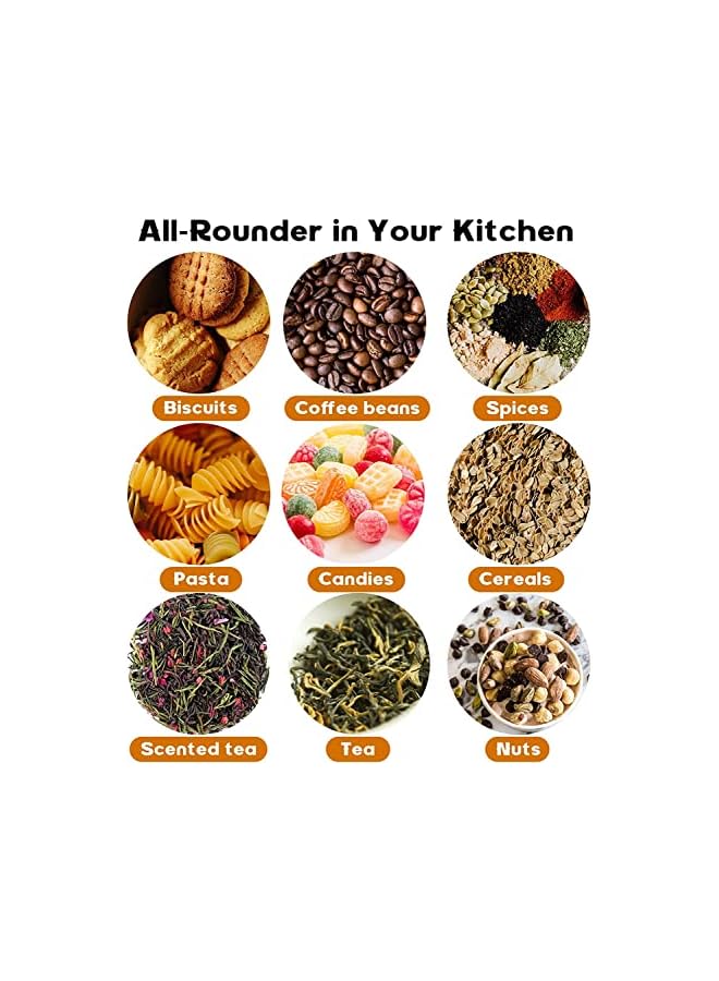 IAF 12 PCS Glass Jars with Bamboo Lids (9OZ) | Mini Clear Glass Airtight Spice Jars | Food Storage Containers for Home Kitchen, Tea, Herbs, Sugar, Salt, Coffee, Flour, Herbs, Grains - Image 5