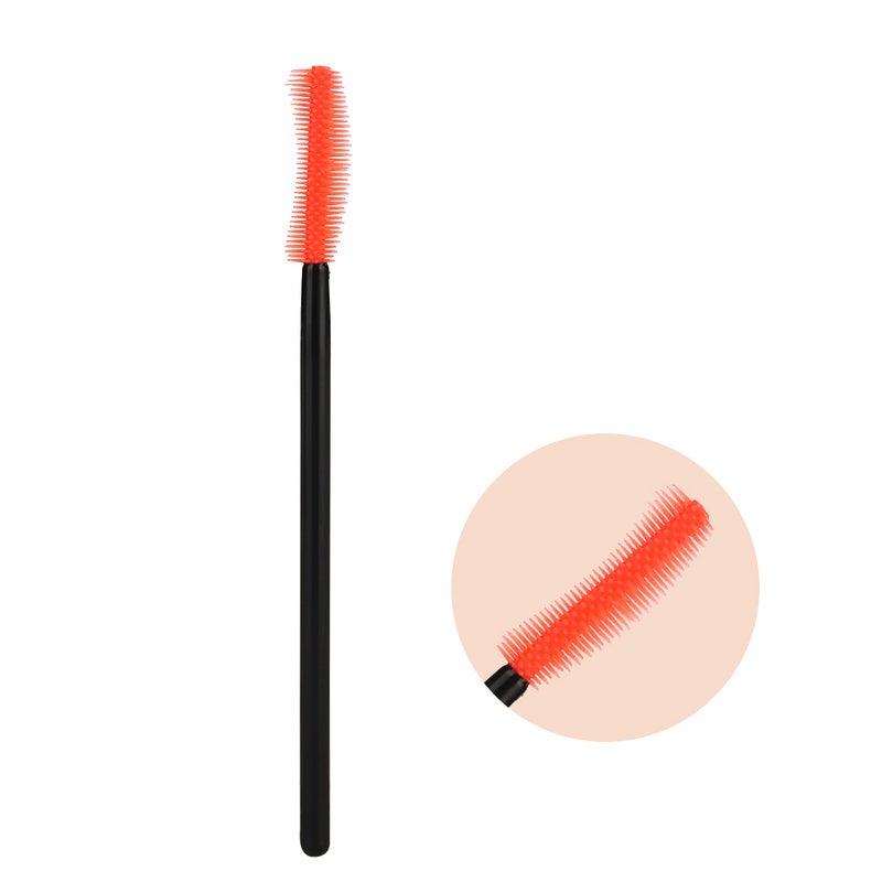 Silicone Eyelash Brush Disposable Eyelashes Comb Mascara Applicator Makeup Half moon - Image 3