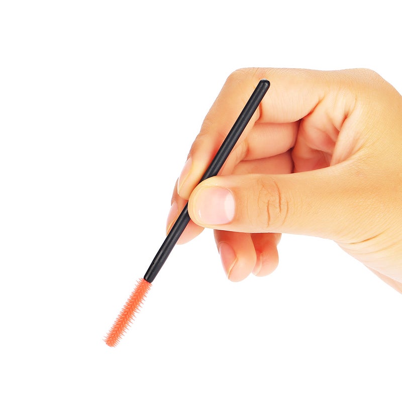 Silicone Eyelash Brush Disposable Eyelashes Comb Mascara Applicator Makeup Half moon - Image 4