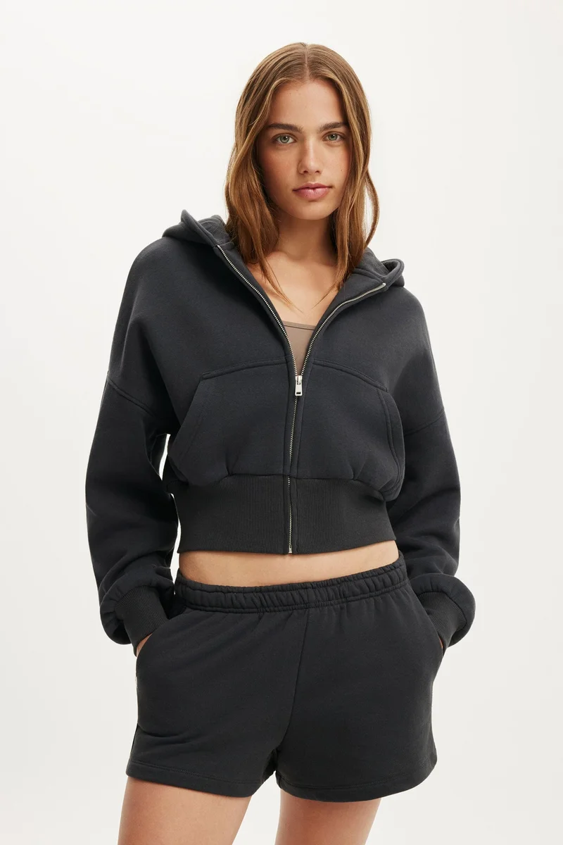 OVERSIZED ZIP THROUGH HOODIE