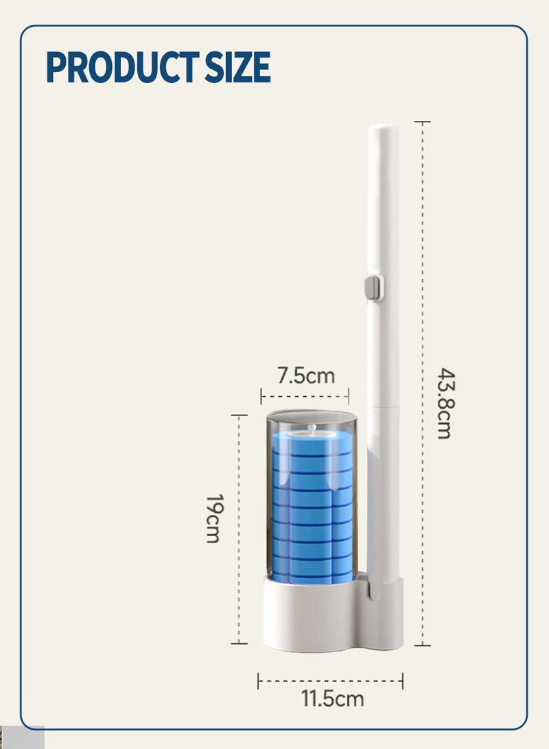 BEIRUI Disposable toilet cleaning brush, 12 disposable lavender-scented replacement sponge brush heads for bathroom toilet cleaning, hangable toilet brush, safe and hygienic for more peace of mind - Image 3