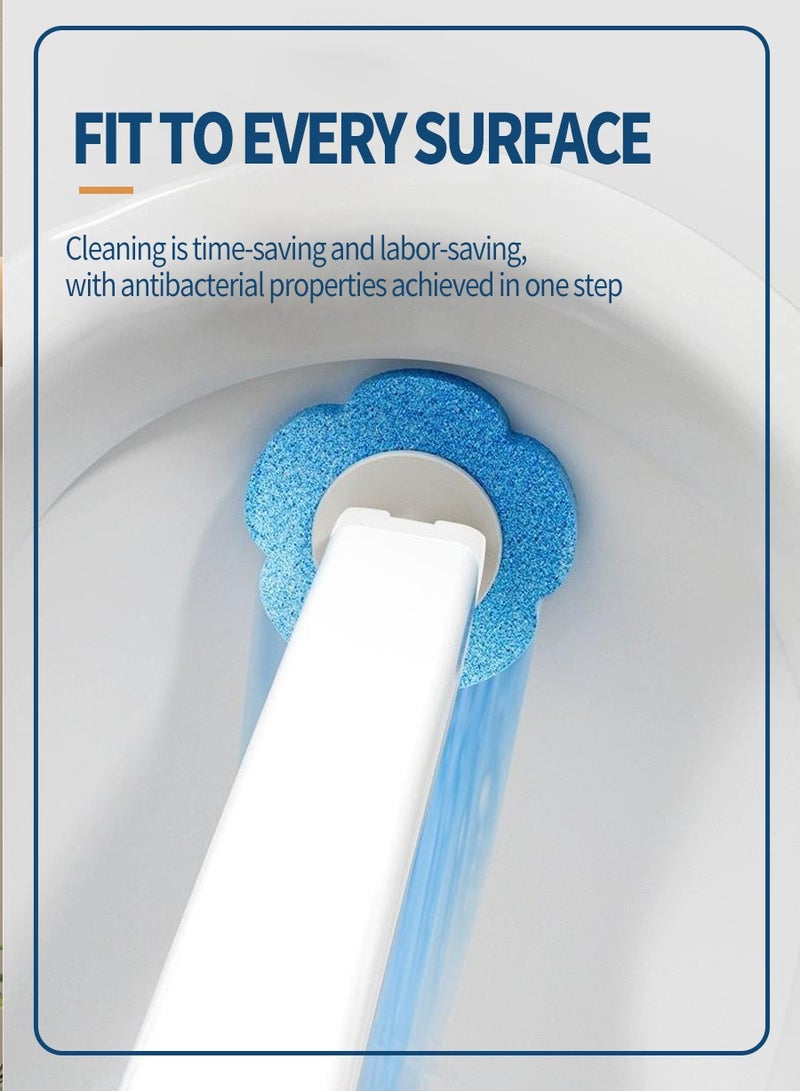 BEIRUI Disposable toilet cleaning brush, 12 disposable lavender-scented replacement sponge brush heads for bathroom toilet cleaning, hangable toilet brush, safe and hygienic for more peace of mind - Image 4