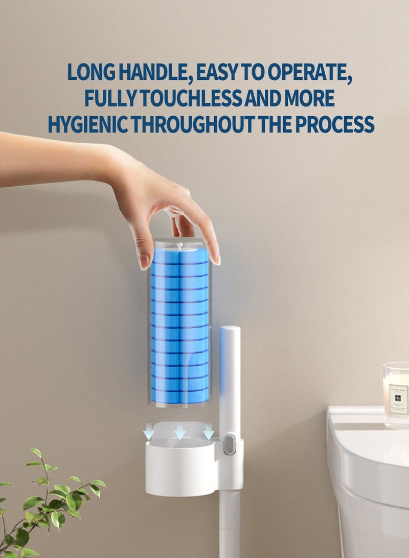 BEIRUI Disposable toilet cleaning brush, 12 disposable lavender-scented replacement sponge brush heads for bathroom toilet cleaning, hangable toilet brush, safe and hygienic for more peace of mind - Image 5