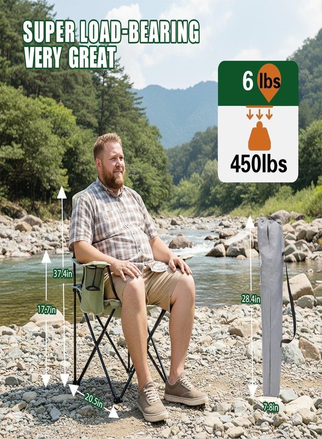 XMT Portable Outdoor Folding Chair with Cup Holder & Cooler Bag - Breathable Mesh, Wide Armrests, Ergonomic Design for Camping, Beach, Backyard - Includes Storage Bag & Bottle Opener (Black/Green/Red) - Image 3