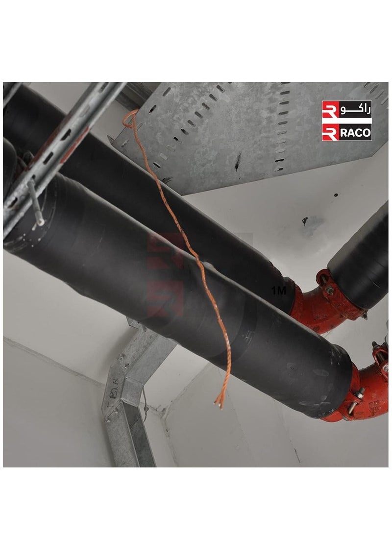 RACO RACO Pipe Insulation Foam Soft Rubber Sheet Roll to Protect Pipes and Heat Preservation Moisture-Proof Waterproof Thermal Insulation SELF ADHESIVE  - Image 2