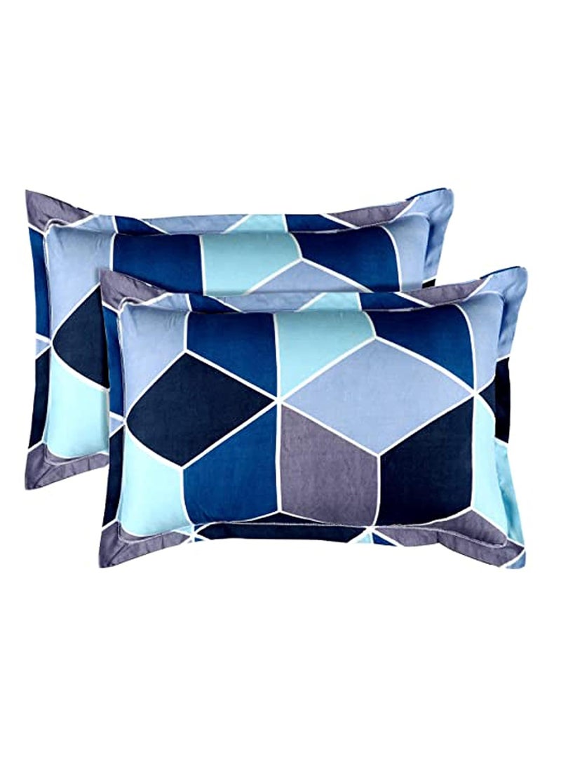 Ozone Mattress Ozone MattressOrganic Silk Cotton kapok Semal Ilavam Panju Pillows with Cover Size 25 x 15 inch Set of 2 Blue  - Image 1