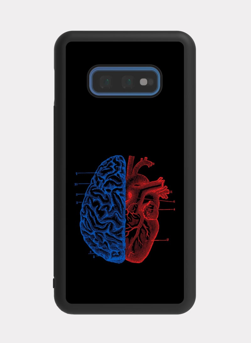 PXLAAT Samsung Galaxy S10e case cover Brain And Heart - Image 1