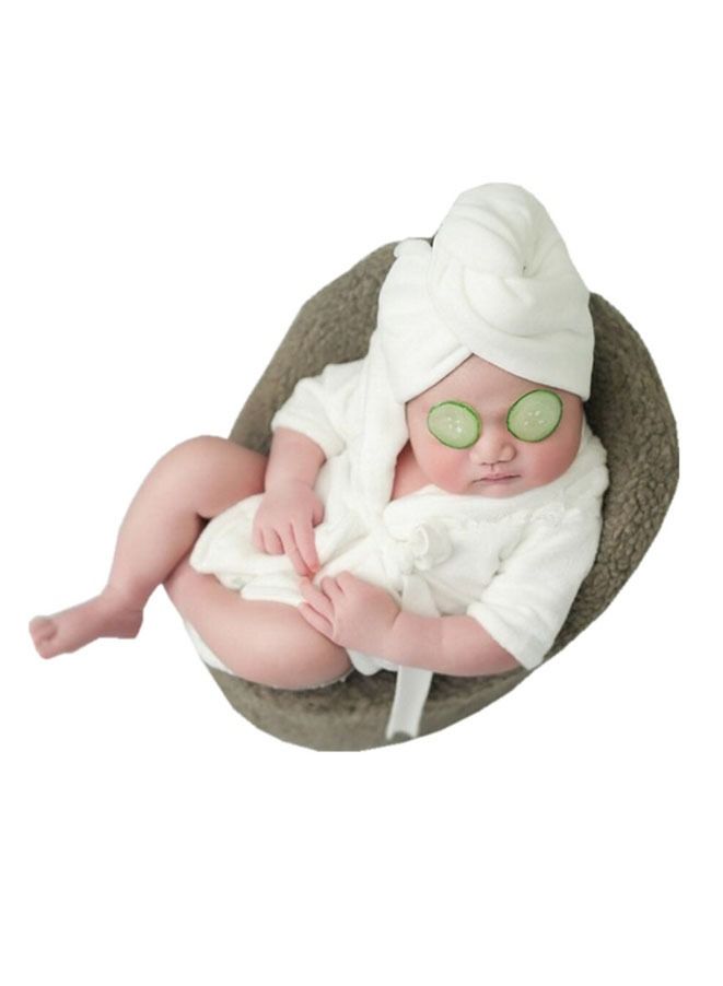 Newborn Photography Props Bathrobe Outfits Baby Photoshoot Props  - Image 2