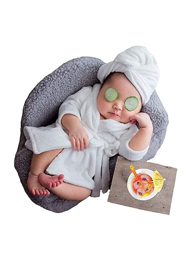 Newborn Photography Props Bathrobe Outfits Baby Photoshoot Props  - Image 1