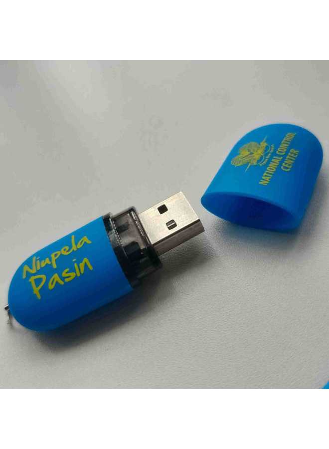 USB Flash Drive Promotional Gifts U Disk Printed Logo Proofing Fast Delivery-Color:Blue-Capacity:8GB  - Image 1