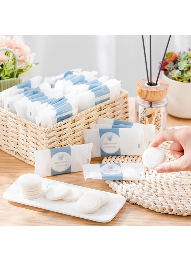 Kacctyen 100 Pcs 0.35oz Mini Bar Soap Bulk Travel Soap Individually Wrapped Bulk Hand Soap Hotel Soap Bars Travel Size Toiletries for Hospitality Guest Bathroom Vacation Rentals - Image 4