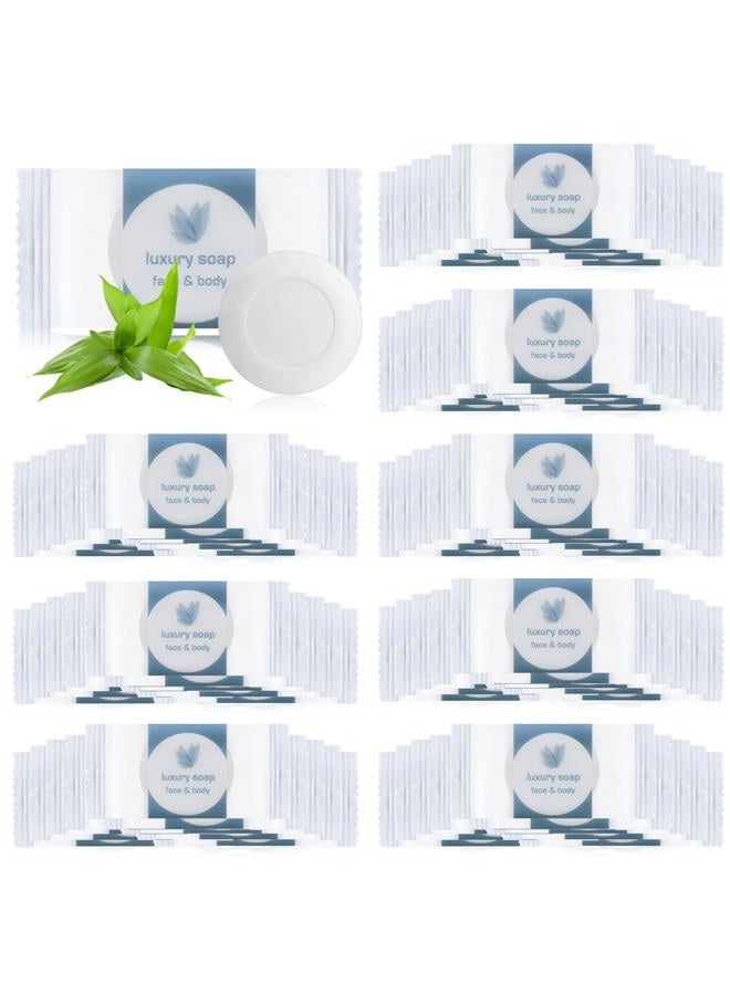Kacctyen 100 Pcs 0.35oz Mini Bar Soap Bulk Travel Soap Individually Wrapped Bulk Hand Soap Hotel Soap Bars Travel Size Toiletries for Hospitality Guest Bathroom Vacation Rentals - Image 1