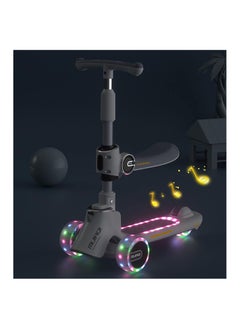 GSTORM GStorm 5in1 Scooter for Kids - Wheel LED Lights, Adjustable Lean-to-Steer Handlebar, and Foldable Seat - Sit or Stand Ride with Brake for Boys and Girls Ages 1-12 Years  - Image 2