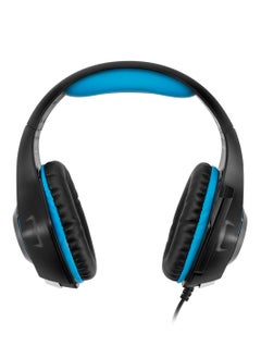 Cosmic Byte GS410 Wired Gaming Headset Over Ear Headphones with Noise Cancelling Mic Compatible with PS5, PS4, Xbox One, PC, Mac, Computer, Laptop (Black/Blue)  - Image 2