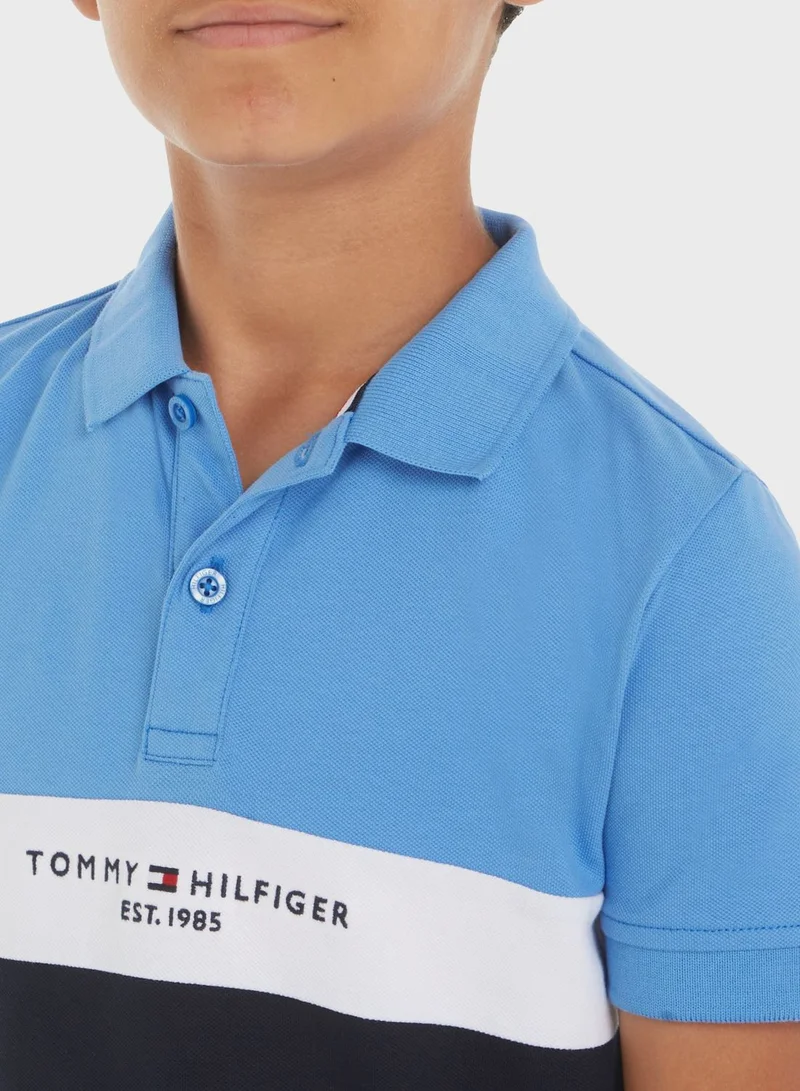 TOMMY HILFIGER Youth Color Block Polo