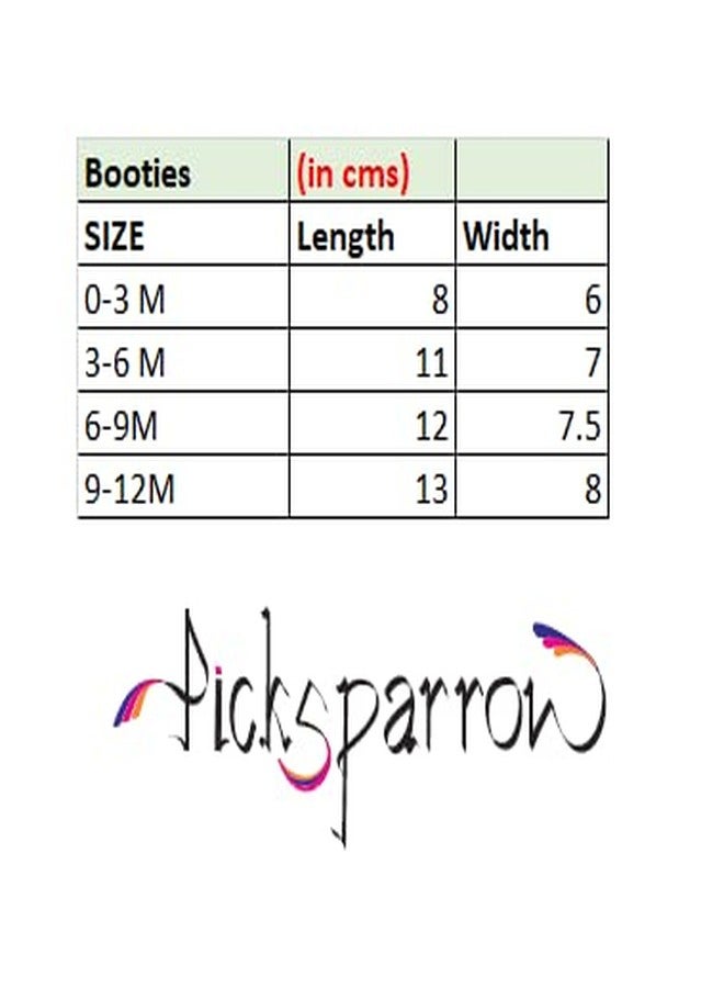 PICKSPARROW Soft Cotton Newborn Baby Booties/Newborn Essentials (Solid White, Pack of 4) (9-12 Months) - Image 4