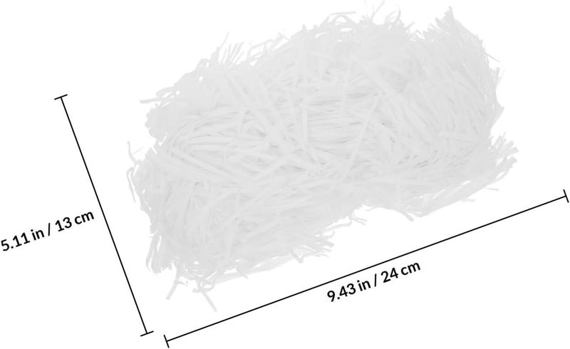 Operitacx White Crinkle Shredded Paper Filler 200g Bag for Box Decoration and Basket Stuffing, Lightweight Protective Confetti Paper for Holiday Wrapping and Present Packaging - Image 2