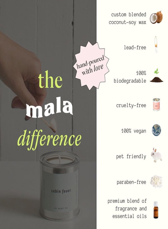 MALA Cabin Fever Cypress Evergreen & Moss Candle for Home - Forest‑Inspired Aromatherapy - Vegan Soy - 45 Hour Clean Burn - Organic Non‑Toxic Candles - Cozy Room Decor - 6.8 oz - Image 4