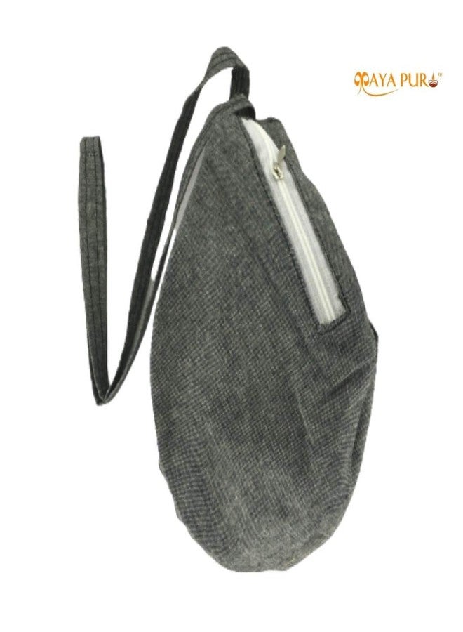 MAYAPURI Cotton Printed Chanting Bag/Beads Bag/Gomukhi Japa Bag with Zip Pocket - Image 3