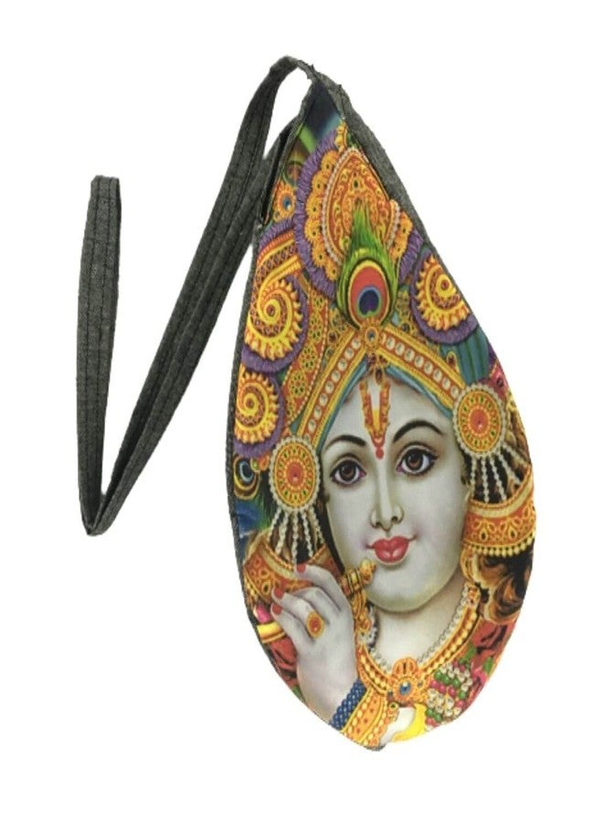 MAYAPURI Cotton Printed Chanting Bag/Beads Bag/Gomukhi Japa Bag with Zip Pocket - Image 1