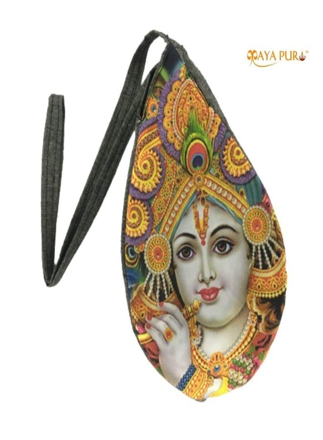 MAYAPURI Cotton Printed Chanting Bag/Beads Bag/Gomukhi Japa Bag with Zip Pocket - Image 2