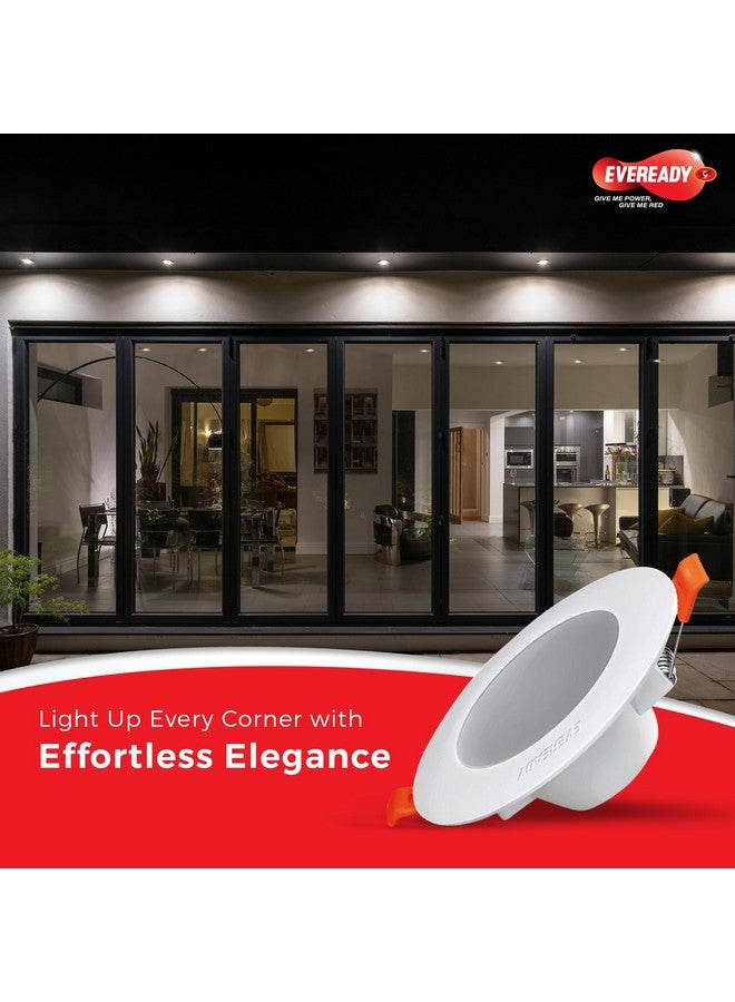 Eveready EVEREADY 8W LED Downlight, Round Shape, Cool Day White, 75 lm/W Efficiency, 4KV Surge Protection, 600 Lumens, 75mm Cut Size, Lightweight, Integrated Driver, Junction Box Fit - Image 4