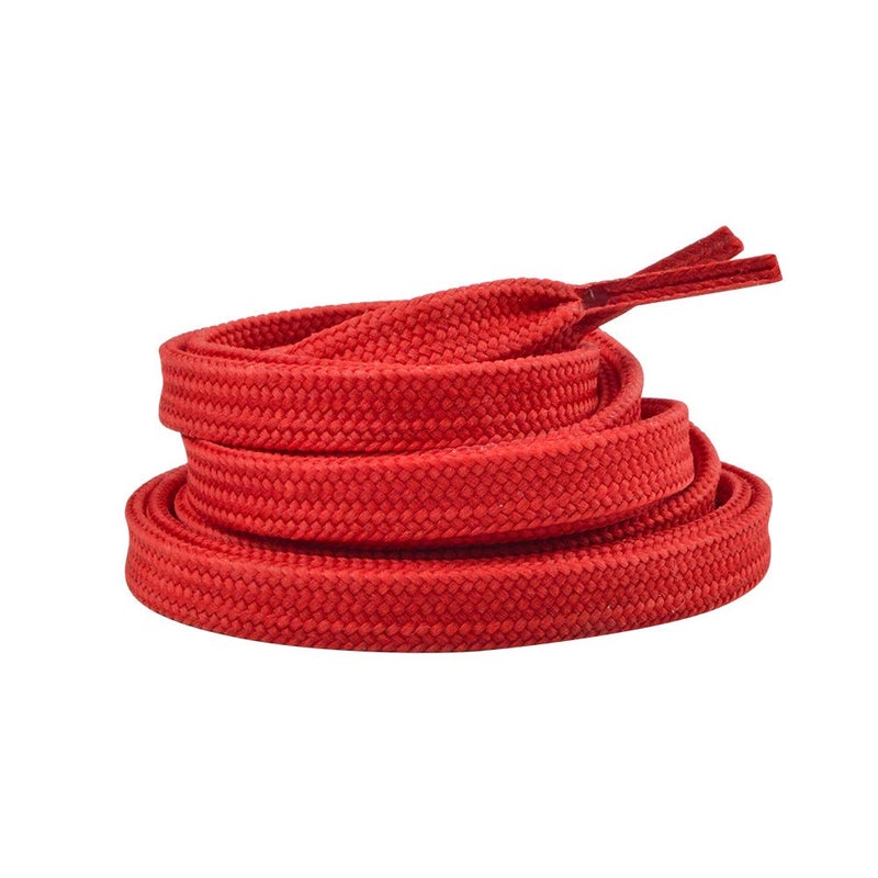 Bont Skates Waxed Laces - 6mm & 8mm - 47" 71" 79" 96" 108" - Like It's Hot Red (8mm Wide / 79 inch / 200cm) - Image 2