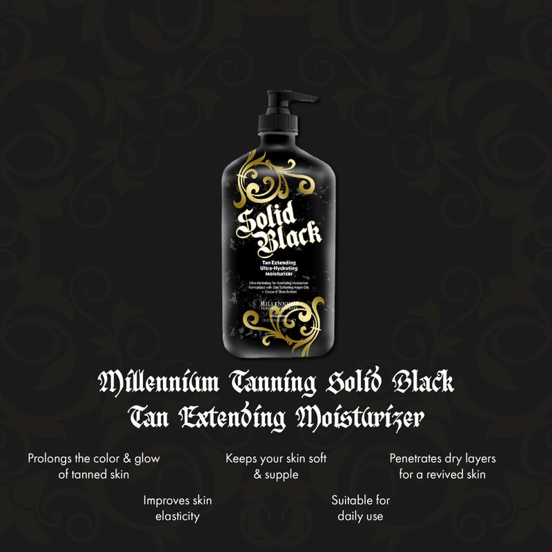 Millennium Tanning Products Millennium Tanning Solid Black Tan Extender Lotion - Hydrating After Sun Lotion, 18.25 Ounces - Image 2